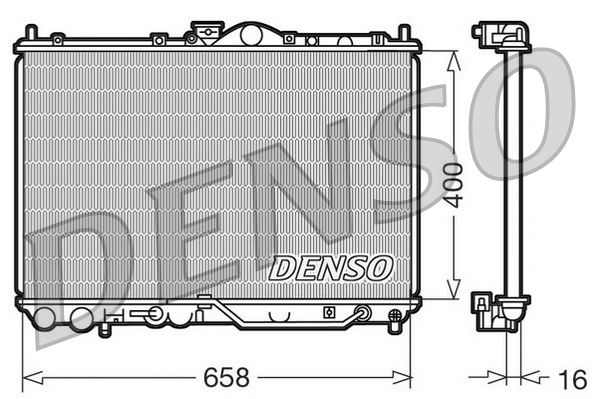 DENSO DRM45011 Soğutma Sistemi Su Soğutucu & Parçaları - MITSUBISHI CARISMA (DA_) uyumlu