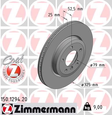 ZIMMERMANN 150.1294.20 Fren Sistemleri Fren Diski - BMW 3 (E46) uyumlu