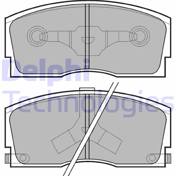 DELPHI LP626 Fren Sistemleri Fren Balatası - DAIHATSU CHARADE II (G11, G30) uyumlu