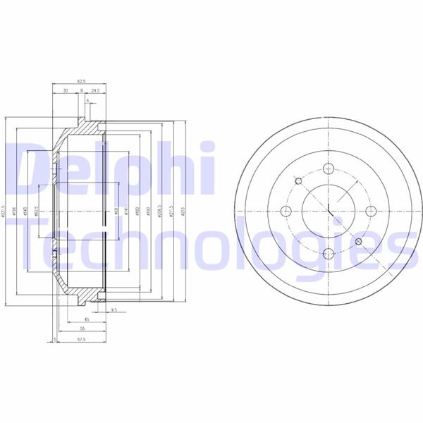 DELPHI BF519 Fren Sistemleri Fren Kampanası - HYUNDAI ACCENT II (LC) uyumlu