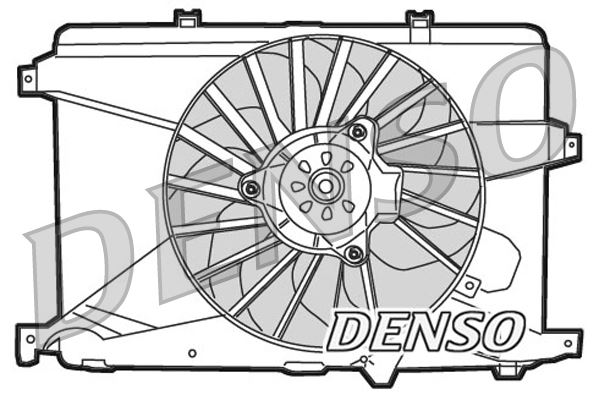 DENSO DER01014 Soğutma Sistemi Fan - ALFA ROMEO 159 (939_) uyumlu