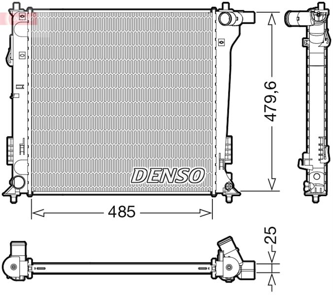 DENSO DRM41020 Soğutma Sistemi Su Soğutucu & Parçaları - HYUNDAI TUCSON (TL, TLE) uyumlu