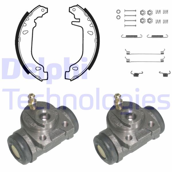 DELPHI KP987 Fren Sistemleri Fren Pabucu - RENAULT TWINGO I (C06_) uyumlu