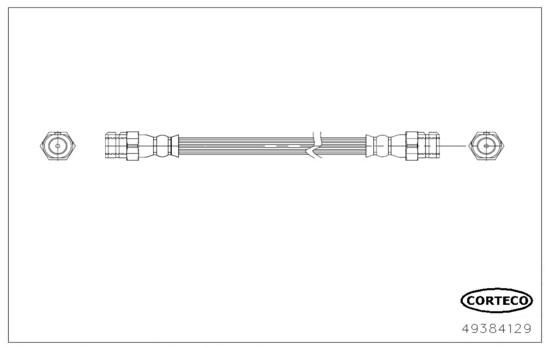 CORTECO 49384129 Fren Sistemleri Fren Hortumları - VW UP! (121, 122, BL1, BL2, BL3, 123) uyumlu