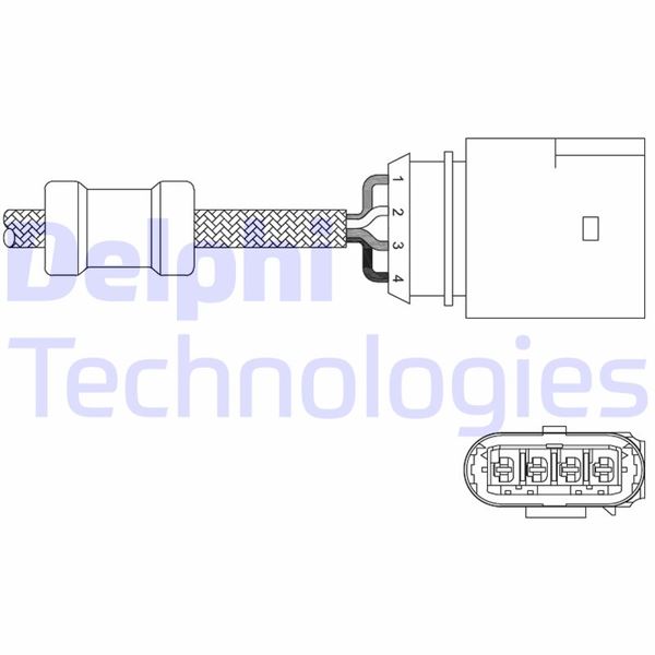 DELPHI ES20348-12B1 Emme & Egzoz Sistemi Egzoz Sensörleri - SEAT CORDOBA (6K1, 6K2) uyumlu