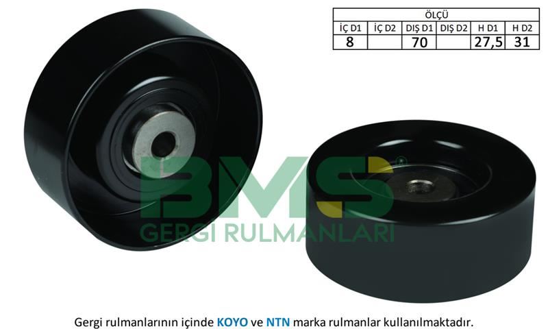 BMS BMS 218 Motor Kayış Kasnağı - VW POLO III (6N1) uyumlu