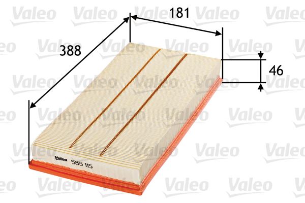 VALEO 585115 Motor Hava Filtresi - MERCEDES-BENZ A-SERISI (W169) uyumlu