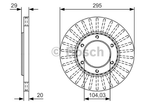 BOSCH 0 986 479 U33 Fren Sistemleri Fren Diski - NISSAN PATROL III/1 Hardtop (K160) uyumlu
