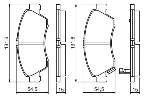 BOSCH 0 986 494 299 Fren Sistemleri Fren Balatası - HONDA CIVIC V Hatchback (EG, EH) uyumlu