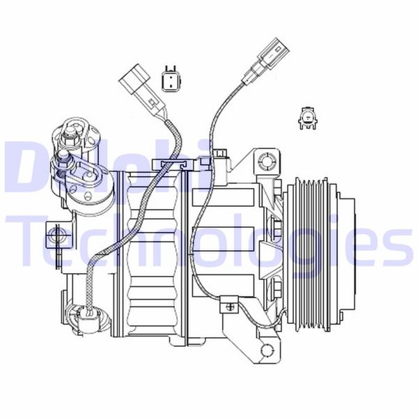 DELPHI CS20482 İklimlendirme Sistemi Kompresör Parçaları - VOLVO S80 II (124) uyumlu