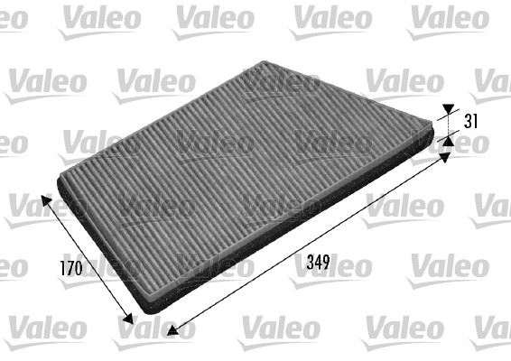 VALEO 698749 İklimlendirme Sistemi Polen Filtresi - PEUGEOT 206+ (2L_, 2M_) uyumlu
