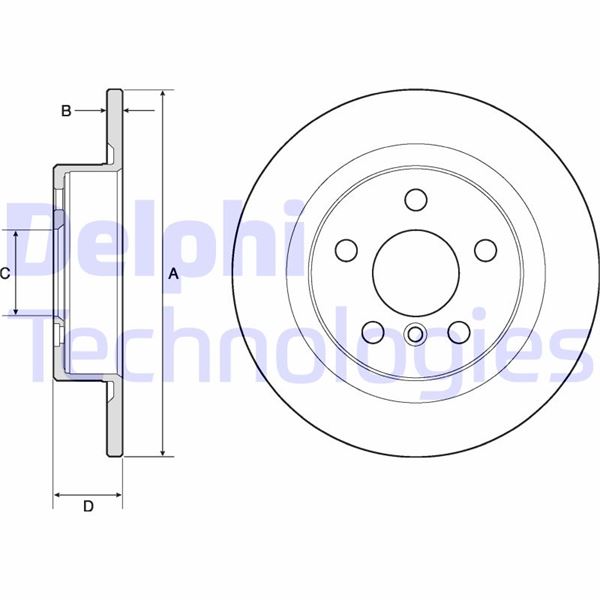 DELPHI BG4812C Fren Sistemleri Fren Diski - BMW i3 (I01) uyumlu