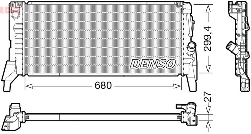 DENSO DRM05119 Soğutma Sistemi Su Soğutucu & Parçaları - MINI MINI (F56) uyumlu