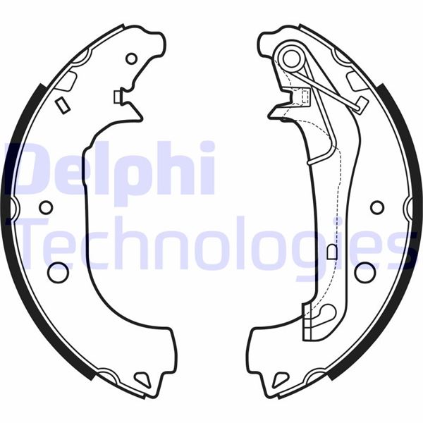 DELPHI LS2157 Fren Sistemleri Fren Pabucu - FORD ECOSPORT uyumlu