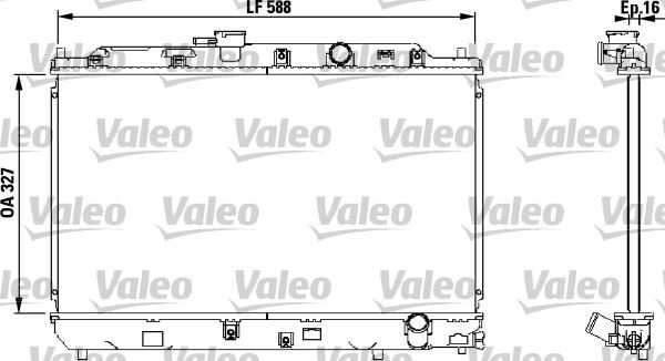 VALEO 731634 Soğutma Sistemi Su Soğutucu & Parçaları - HONDA CIVIC IV Hatchback (EC, ED, EE, EF) uyumlu