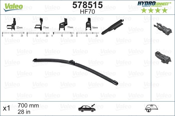 VALEO 578515 Kaporta & Gövde Parçaları Cam Silecek Mekanizması - FORD C-MAX II (DXA/CB7, DXA/CEU) uyumlu
