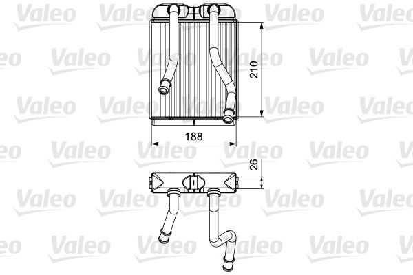 VALEO 811532 İklimlendirme Sistemi İç Mekan Isı Değiştirici - VW TOUAREG (7P5, 7P6) uyumlu