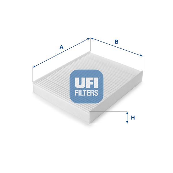 UFI 53.076.00 İklimlendirme Sistemi Polen Filtresi - FORD FIESTA V (JH_, JD_) uyumlu