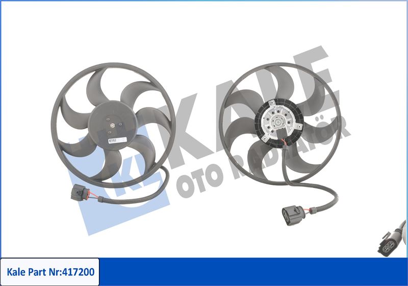 KALE OTO RADYATÖR 417200 Soğutma Sistemi Fan - VW MULTIVAN T5 (7HM, 7HN, 7HF, 7EF, 7EM, 7EN) uyumlu