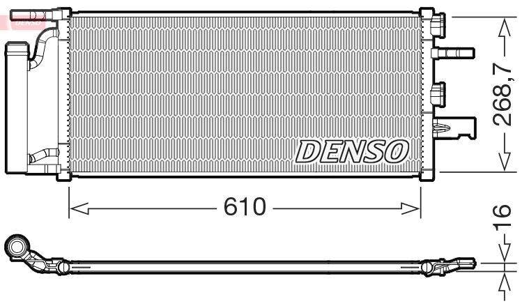 DENSO DCN05036 İklimlendirme Sistemi Klima Radyatörü - BMW 2 Active Tourer (F45) uyumlu