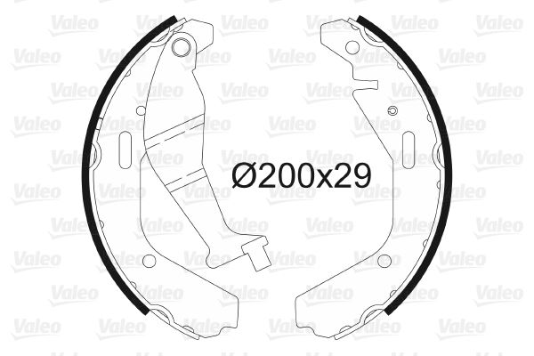 VALEO 564102 Fren Sistemleri Fren Pabucu - OPEL AGILA A (H00) uyumlu