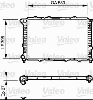 VALEO 732013 Soğutma Sistemi Su Soğutucu & Parçaları - ALFA ROMEO 156 (932_) uyumlu