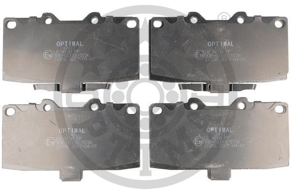 OPTIMAL BP-12411 Fren Sistemleri Fren Balatası - SUBARU IMPREZA Station wagon (GF) uyumlu