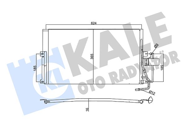 KALE OTO RADYATÖR 357880 İklimlendirme Sistemi Klima Radyatörü - OPEL VECTRA B Hatchback (J96) uyumlu
