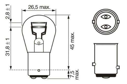 BOSCH 1 987 302 814 Farlar & Aydınlatma Ampuller - FORD TRANSIT Minibüs/Otobüs (72E, 73E) uyumlu