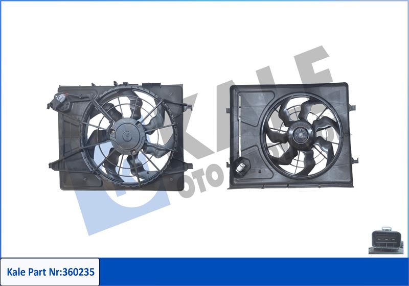 KALE OTO RADYATÖR 360235 Soğutma Sistemi Fan - HYUNDAI i30 Station wagon (FD) uyumlu