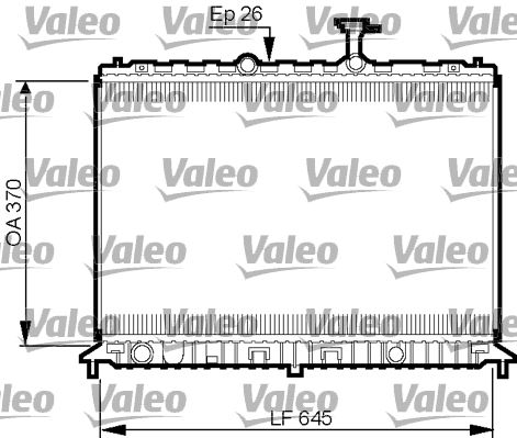 VALEO 735501 Soğutma Sistemi Su Soğutucu & Parçaları - KIA RIO II (JB) uyumlu