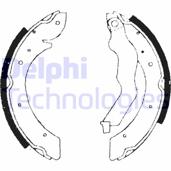 DELPHI LS1714 Fren Sistemleri Fren Pabucu - PEUGEOT 405 I Break (15E) uyumlu
