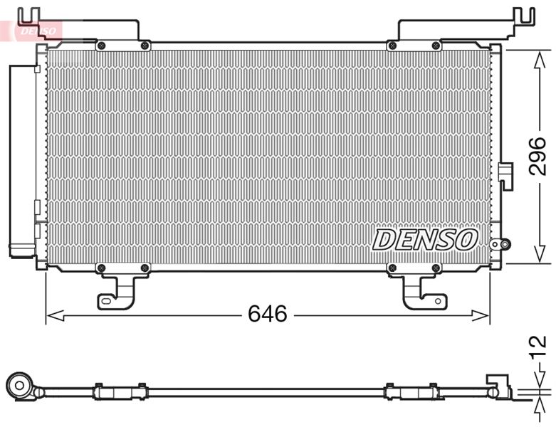 DENSO DCN36004 İklimlendirme Sistemi Klima Radyatörü - SUBARU OUTBACK (BS) uyumlu