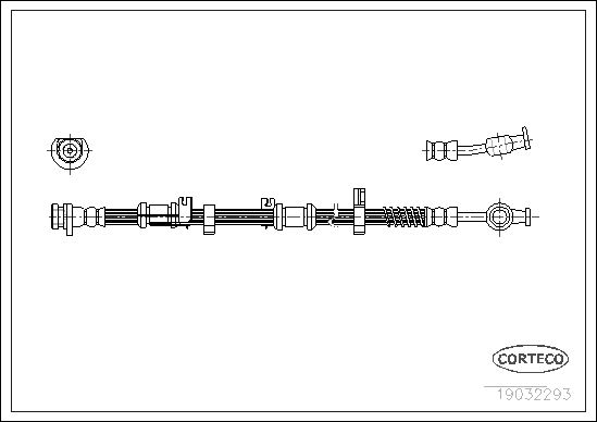 CORTECO 19032293 Fren Sistemleri Fren Hortumları - LAND ROVER RANGE ROVER II (P38A) uyumlu