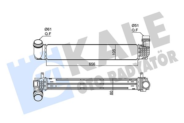 KALE OTO RADYATÖR 352265 Motor Turbo Radyatörü - RENAULT MEGANE CC (EZ0/1_) uyumlu