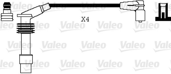 VALEO 346074 Ateşleme Sistemi Ateşleme Kablosu - OPEL VECTRA A Hatchback (J89) uyumlu