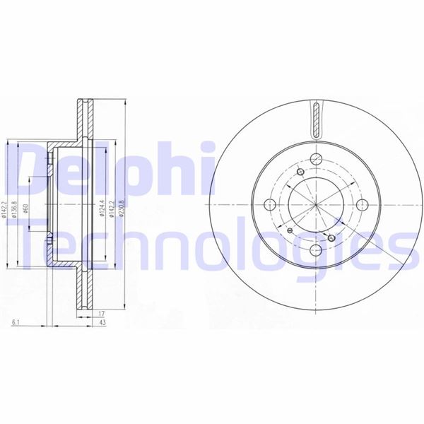 DELPHI BG3499 Fren Sistemleri Fren Diski - SUZUKI WAGON R+ Hatchback (EM) uyumlu