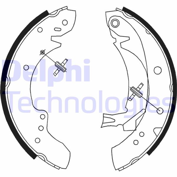 DELPHI LS1712 Fren Sistemleri Fren Pabucu - FIAT DUCATO Panorama (280_) uyumlu
