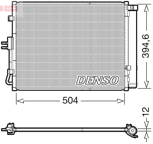 DENSO DCN43005 İklimlendirme Sistemi Klima Radyatörü - KIA SOUL I (AM) uyumlu