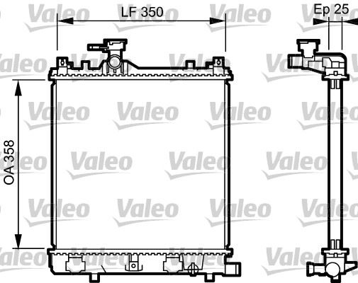 VALEO 734917 Soğutma Sistemi Su Soğutucu & Parçaları - SUZUKI WAGON R+ Hatchback (EM) uyumlu