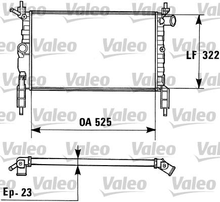 VALEO 730975 Soğutma Sistemi Su Soğutucu & Parçaları - OPEL ASCONA C (J82) uyumlu