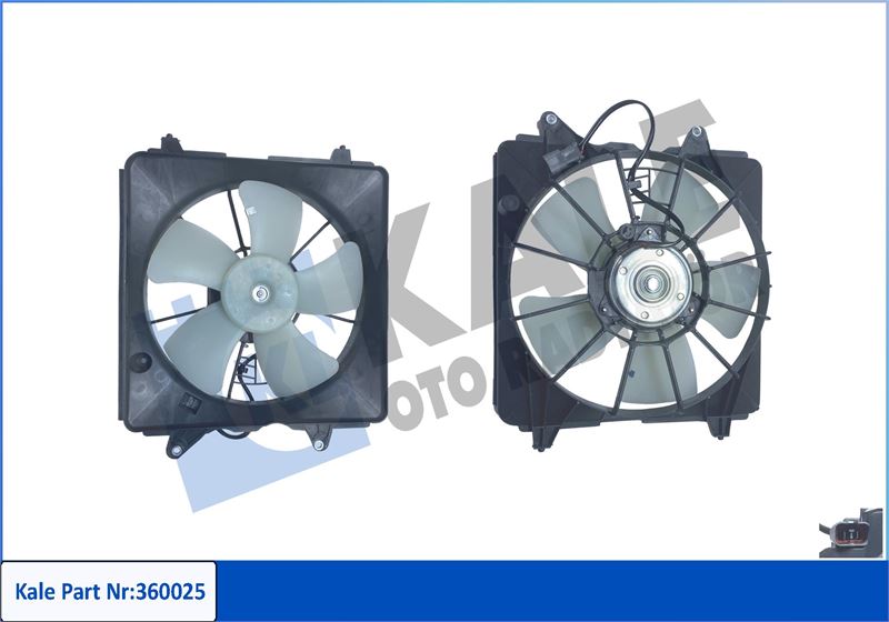KALE OTO RADYATÖR 360025 Soğutma Sistemi Fan - HONDA CIVIC VIII Sedan (FD, FA) uyumlu