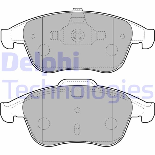 DELPHI LP2181 Fren Sistemleri Fren Balatası - RENAULT MEGANE III Hatchback (BZ0/1_, B3_) uyumlu