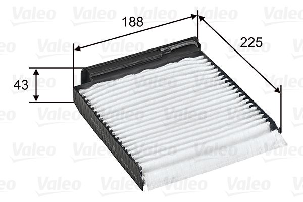 VALEO 698753 İklimlendirme Sistemi Polen Filtresi - DACIA LOGAN Pick-up (US_) uyumlu