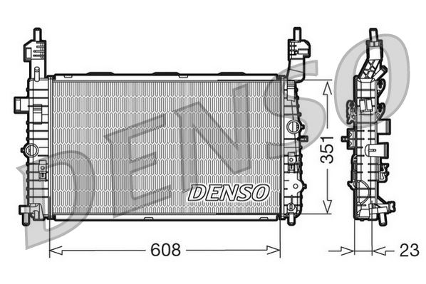 DENSO DRM20093 Soğutma Sistemi Su Soğutucu & Parçaları - OPEL MERIVA A MPV (X03) uyumlu