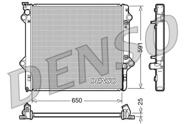 DENSO DRM50046 Soğutma Sistemi Su Soğutucu & Parçaları - TOYOTA LAND CRUISER PRADO (_J12_) uyumlu