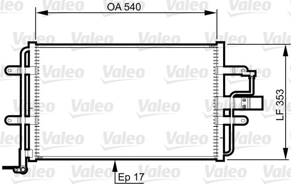 VALEO 814357 İklimlendirme Sistemi Klima Radyatörü - VW GOLF IV (1J1) uyumlu