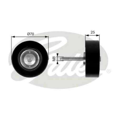 GATES T36263 Motor Yönlendirme & Kılavuz Makarası - MAZDA CX-7 (ER) uyumlu