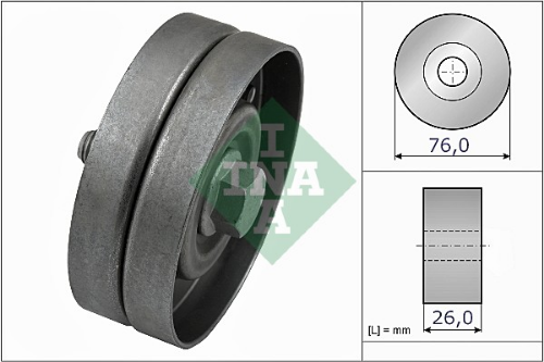Schaeffler INA 532 0326 30 Motor Yönlendirme & Kılavuz Makarası - VW GOLF IV (1J1) uyumlu