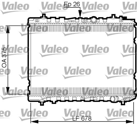VALEO 735526 Soğutma Sistemi Su Soğutucu & Parçaları - KIA CERATO I Sedan (LD) uyumlu